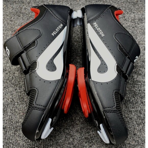 Peloton Indoor Spin Bike Cycling Shoes EU 40 With Red Look Delta Cleats J-21 main image 8